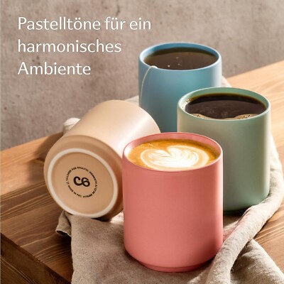 Espressotassen Aus Keramik – 118 Ml, Ohne Griff, Braun, 2er-Set Für Kaffee & Tee