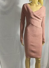 * Love J Dress Bodycon Rose Pink Stretch Dress size L