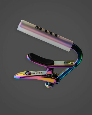 Shubb C2P Paua Pearl Capo Royale for Nylon String Classical Guitars, Iridescent
