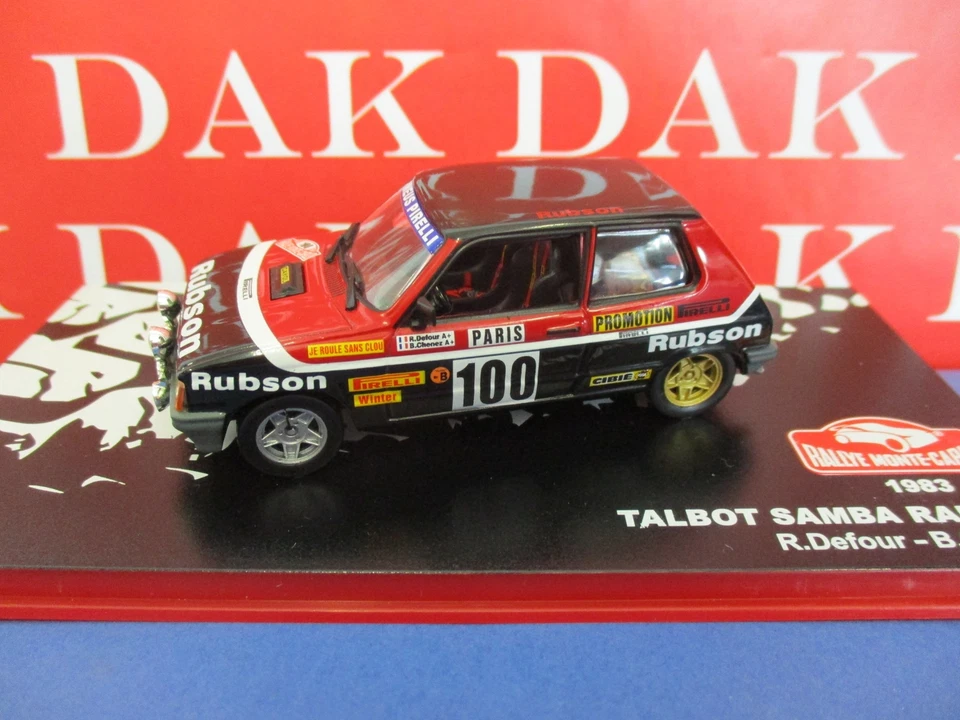 Die cast 1/43 Modellino Auto Talbot Samba Rally Monte Carlo 1983 R. Defour - Immagine 2 di 4