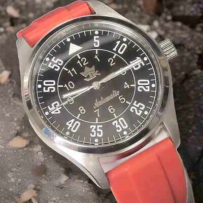 40mm Watch Sapphire Crystal Stainless Steel Automatic 24 Jewel Seiko Movement