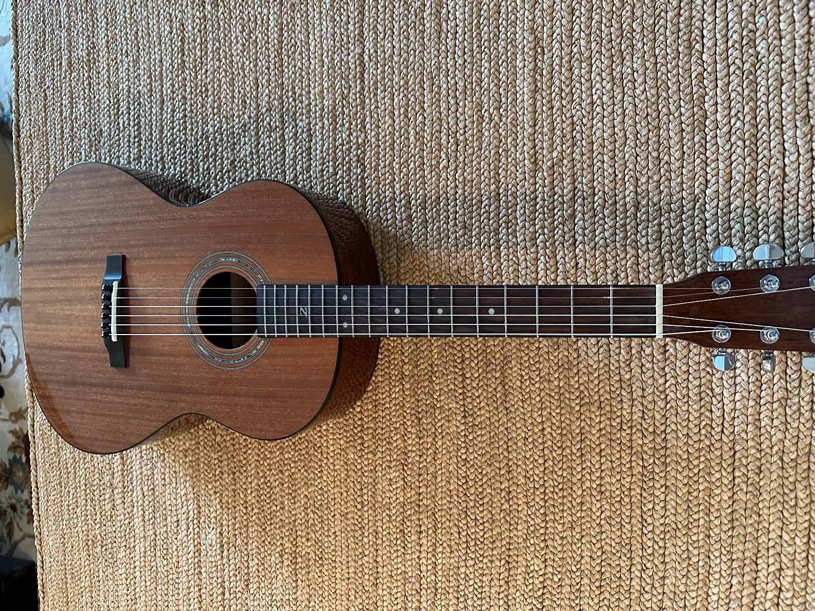 Dennis Zager Guitar Electric travel size solid mahogany used once. eBay