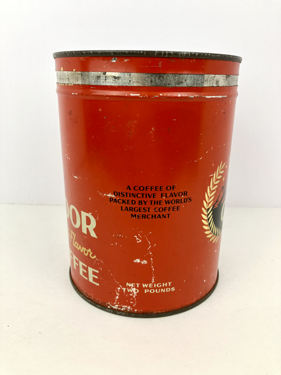 【希少2ポンド】CONDOR High Flavor Coffee ティン缶 Vintage Condor High Flavor Coffee Tin, with lid, 2 lb size, A&P | eBay