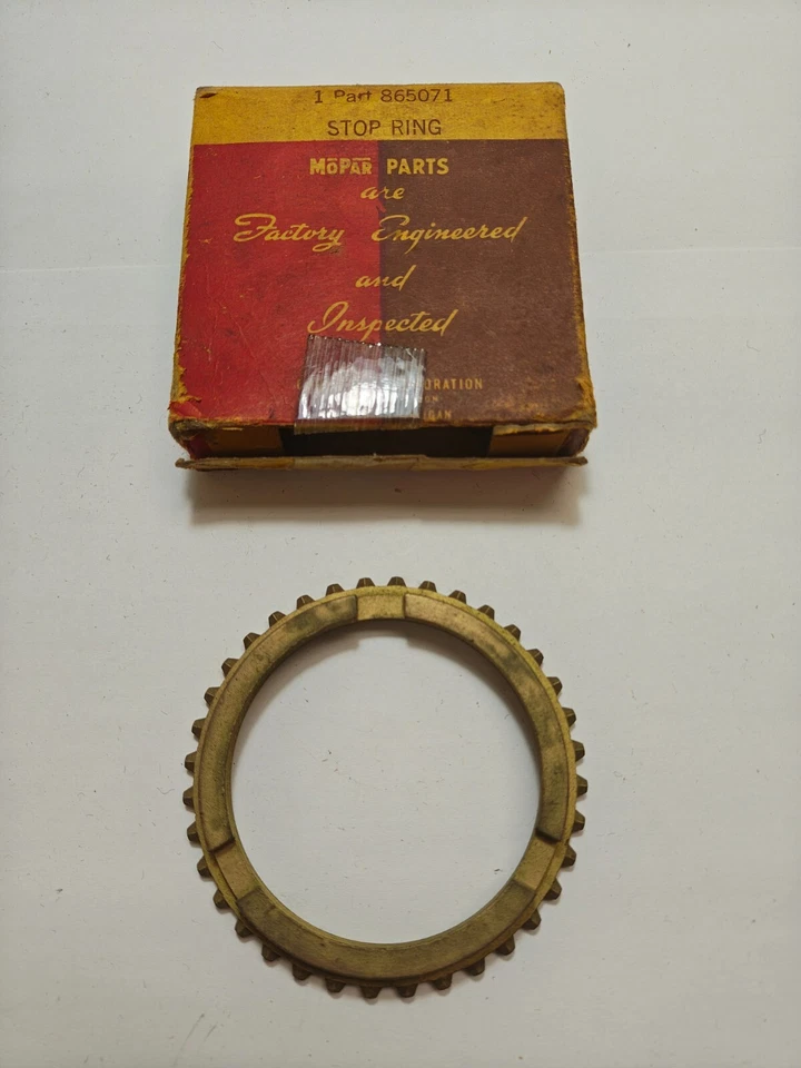 Anillo de parada de embrague de transmisión Chrysler Desoto 1941-1952 865071 nuevo en stock Foto 3 de 4