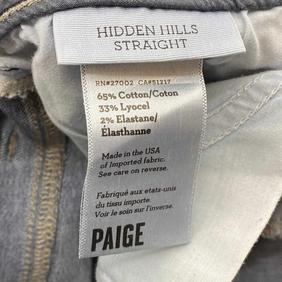 Paige Medium Wash Hidden Hills Straight Denim - Image 2 of 4
