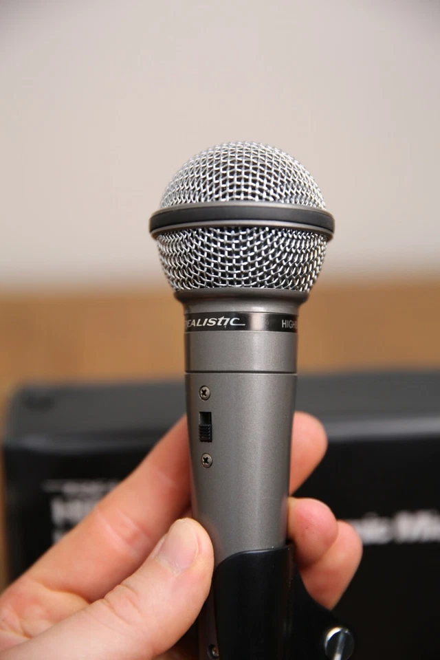 Vintage Realistic Highball Dynamic Microphone Recording Mic w/ Box Case WORKS - Image 3 of 4