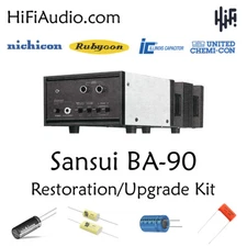 Sansui BA-90 capacitor rebuild restoration recap service repair upgrade kit