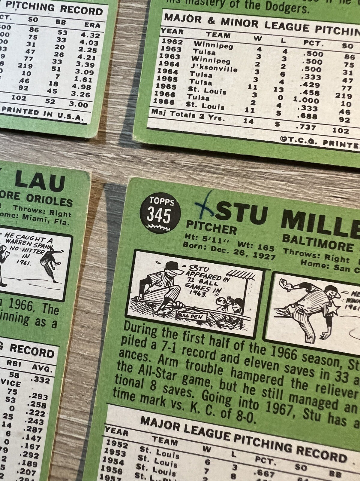 1967 Topps Baseball Card Lot Vintage MLB (45 Cards) Few Marked PRVG