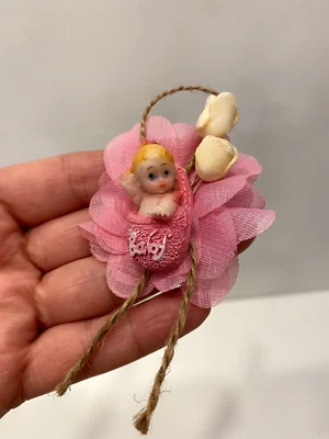 CREATIVE CANDY Gastgeschenk Babyshower Taufe Baby Rosa Bebeksekeri Kiz Pembe Rosa Magnet