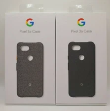 Authentic Google Fabric Case For Pixel 3a Only - Carbon Black, Fog Gray Or Blue