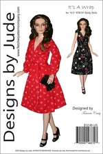 It's A Wrap Clothes Sewing Pattern 16.5" RTB101 Claire Grace Tonner