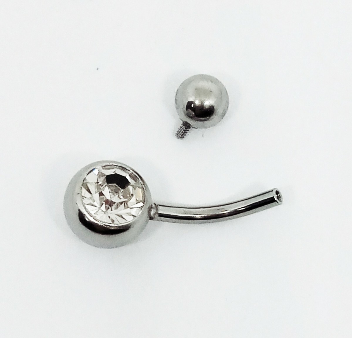 Piercing Ombelico In Acciaio Chirurgico 316L - Design Scorpione Senza Pietre - Foto 3