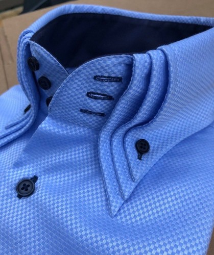 MorCouture Sky Navy 3 Button Triple 