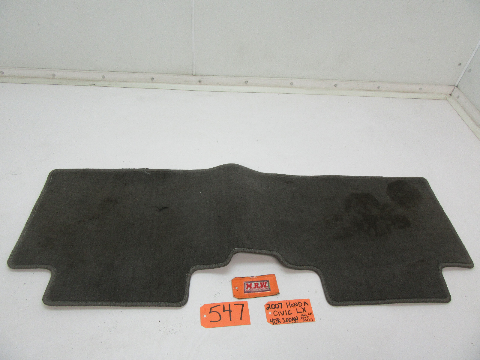 FLOOR MAT CARPET REAR BACK SEAT CAR RIGHT LEFT SIDE for 06-11 HONDA CIVIC SEDAN 