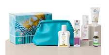 Just travel set with cosmetic bag five essential travel size products included