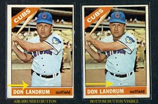 1966 TOPPS #43 DON LANDRUM CUBS  