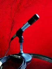 Vintage 1970's Shure PE54D dynamic cardioid microphone Hi Z Paul Butterfield # 4