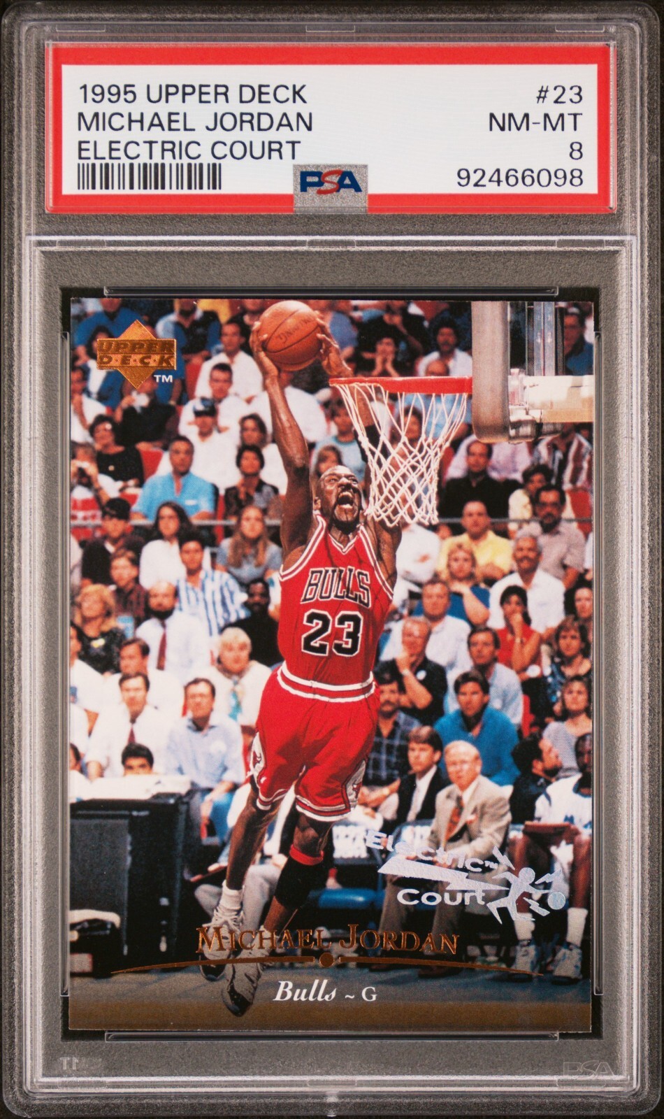 1995-96 Upper Deck Electric Court Michael Jordan #23 PSA 8 Bulls HOF