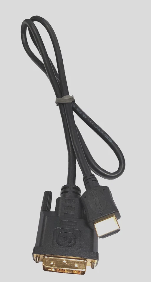 100 Stück Assell High Speed HDMI/DVI Kabel vergoldet HDMI A / DVI-D (18+1) 0,90m - Bild 2 von 2