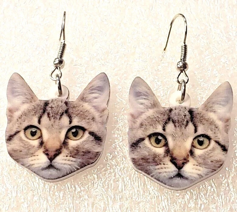 Kitten earrings deals