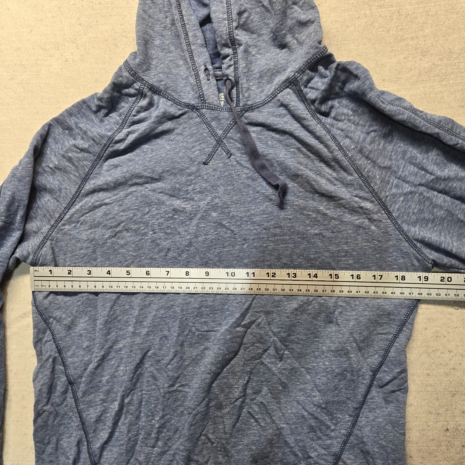 CONVERSE One Star Solid Blue Pull Over Hoodie Hoo… - image 3