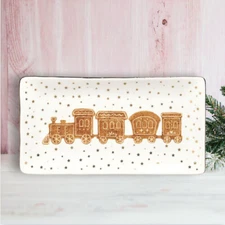 December Diamonds - Gingerbread Train Platter - 29-29944