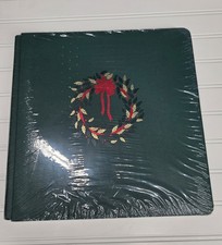 NEW Creative Memories Original Green Christmas Wreath 12x12 Scrapbook Album