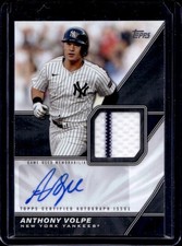 2026 Topps Anthony Volpe Major League Jersey Auto #MLMA-AV Yankees