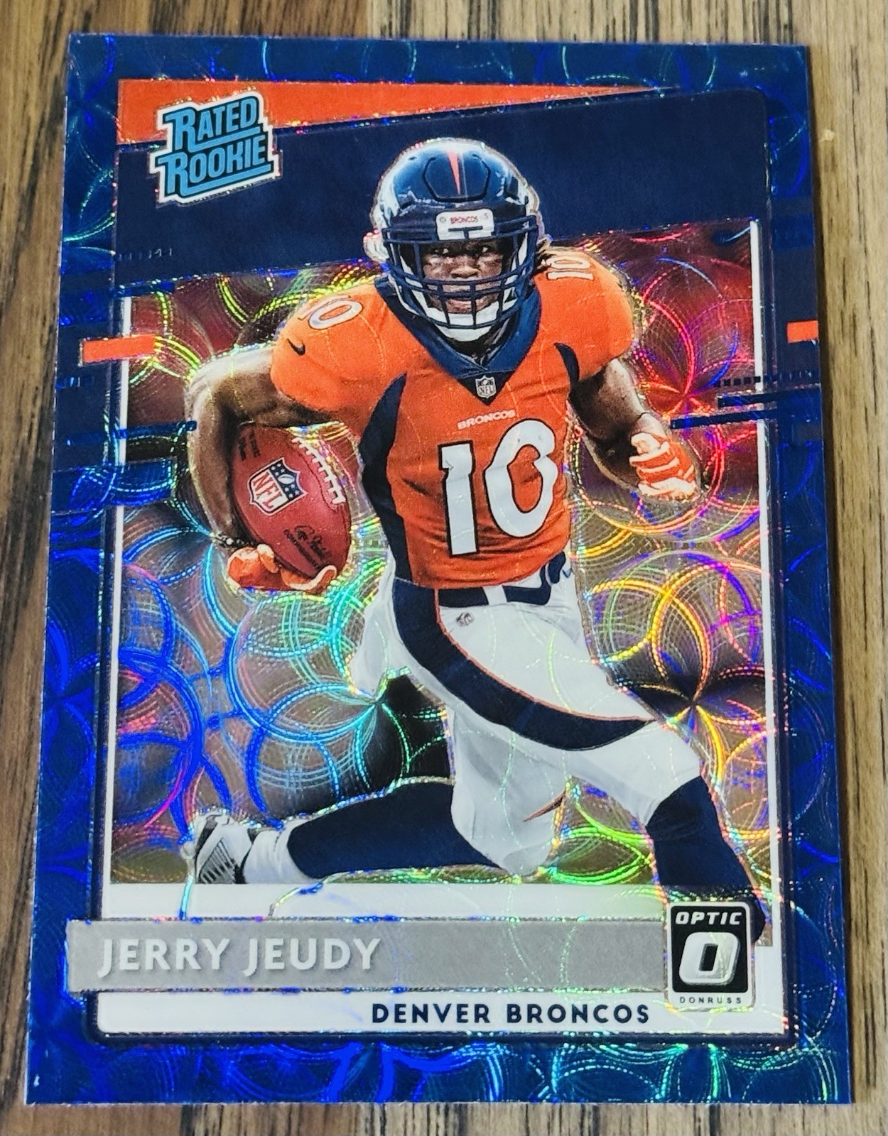 2020 Donruss Optic Blue Scope Rated Rookie Prizm Jerry Jeudy #157