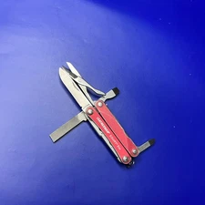 Leatherman Squirt ES4 Multi-Tool, Knife, Wire Stripper, Red "ABB"