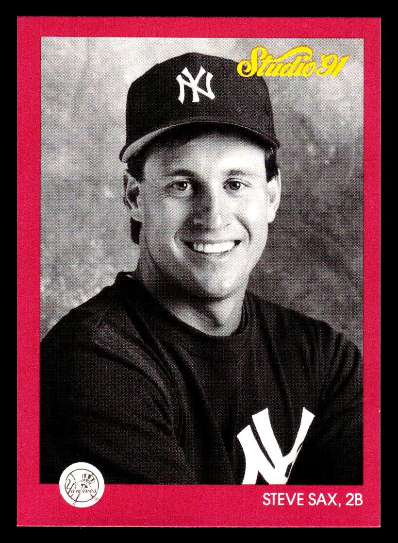 1991 Studio #100 Steve Sax New York Yankees