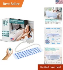 Portable Spa Bubble Bath Massager - Waterproof Non-Slip Mat with Suction Cup ...