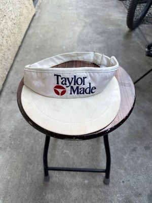 Vintage TaylorMade Golf High Crown Visor White Made in USA  display picture 1