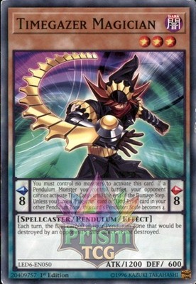 1st Ed Timegazer Magician LED6-DE050 Yugioh