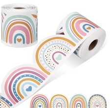 65.6 Feet Boho Bulletin Board Borders Decoration for Classroom Rainbow Pastel