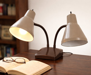 Vintage Double Gooseneck Desk Lamp | eBay