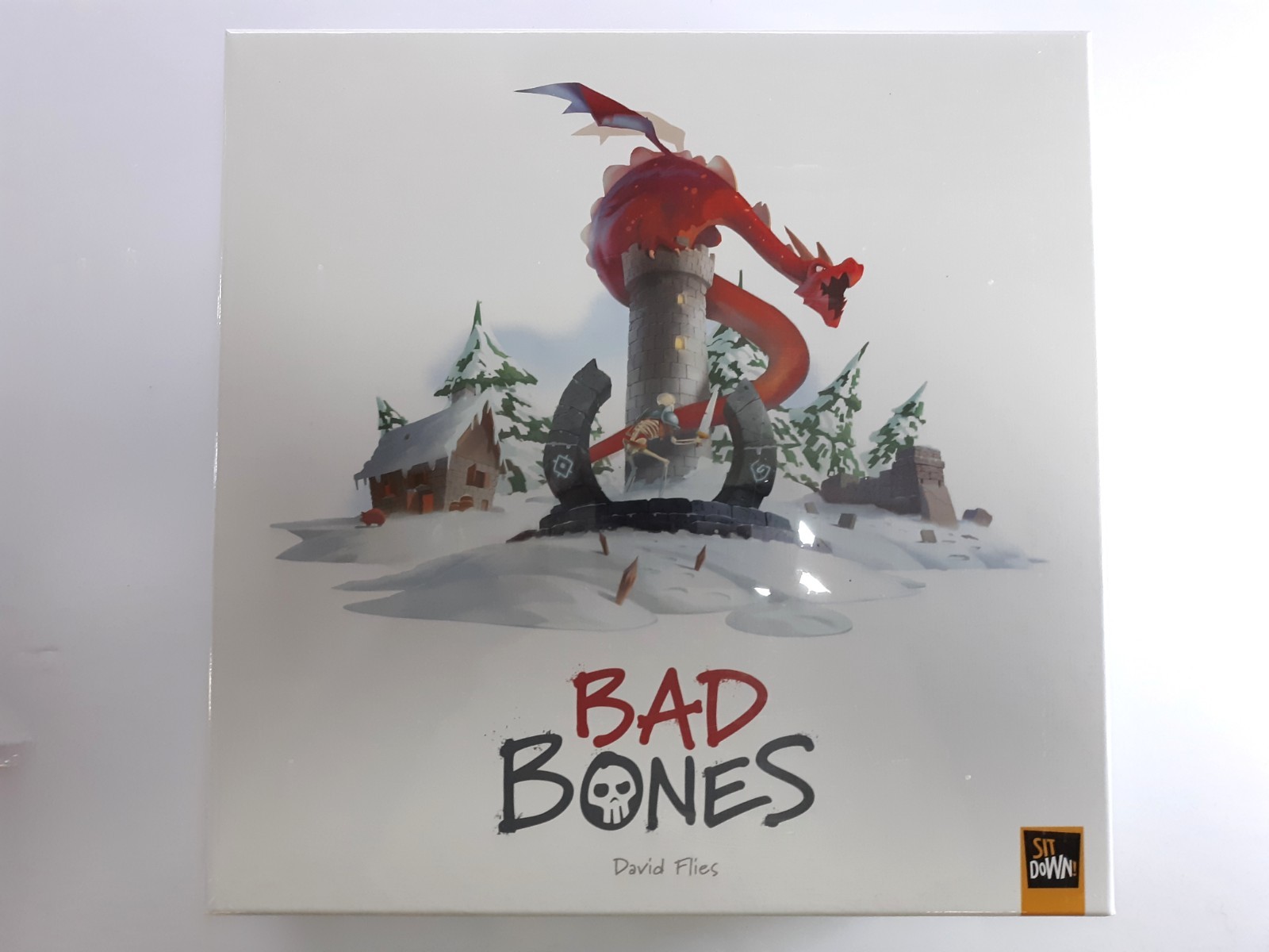 BAD BONES 2018 NEW Sit Down! / Dude Games 1-6 Players Weight 6 lbs Sealed Board