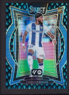 2024-25 VALENTIN ROSIER 25/28 PANINI SELECT LA LIGA TERRACE JADE DRAGON SCALE RC
