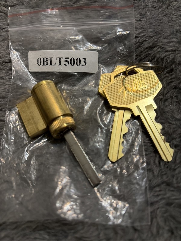 PELLA KEY CYLINDER BRONZE FACE WITH TWO KEYS, NEW IN PACKAGE