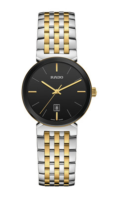 Rado Florence Mens 38mm Black Dial Two-Tone Quartz Watch   New 2024 Box & Card