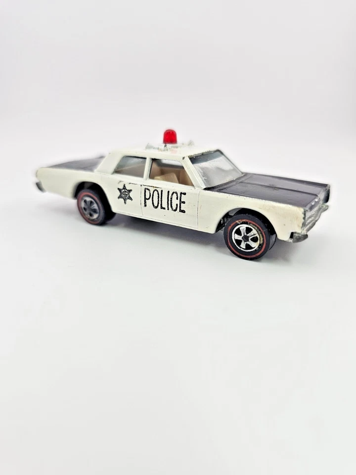 Hot Wheels Redline Police Cruiser 1968 White Interior Very Good Condition!!! - Image 2 of 4