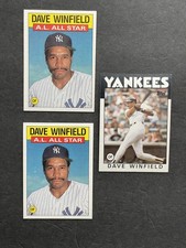 1986 Topps Dave Winfield 3 Cards (#70, #717 [2])