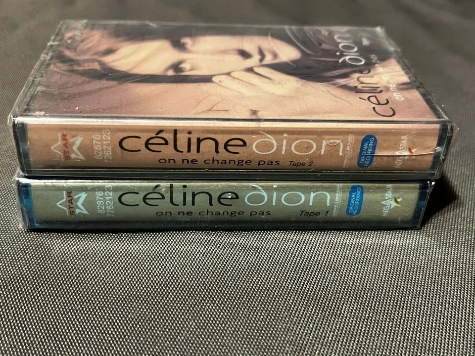 Celine Dion: On Ne Change Pas ULTRA RARE SEALED French Cassette Tape 1 & 2 New - Image 2 of 3