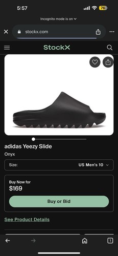 Adidas Yeezy Onyx Slides para hombre talla 10 marrón - Imagen 7 de 7