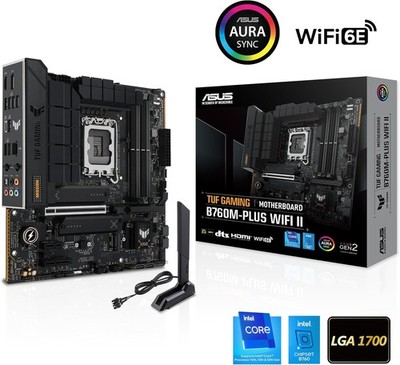 ASUS TUF Gaming B760M-Plus WIFI II Mainboard Sockel 1700 für 12./13./14.Gen DDR5