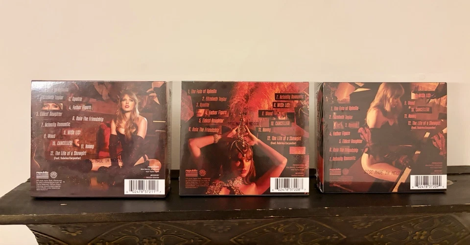 The Life Of A Showgirl Taylor Swift Deluxe CDs Limited Edition Bundle Set 3 New - Image 2 of 2