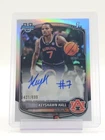 KEYSHAWN HALL 2025-26 BOWMAN CHROME U 1ST AUTO REFRACTOR /499 AUBRUN Q7302