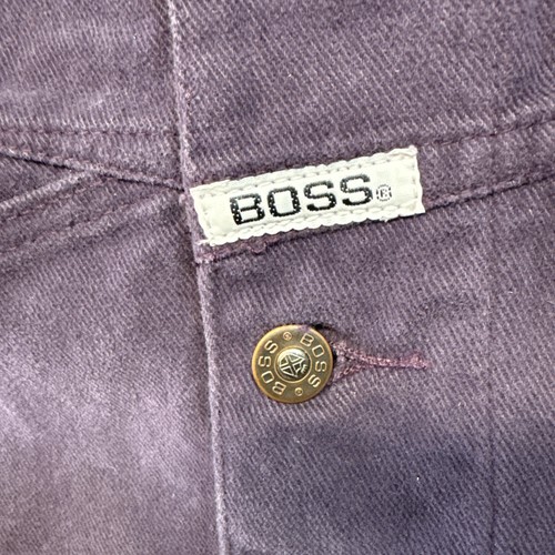 BOSS by IG Design Denim Jacket Oversized Baggy XL Vintage Purple 90s HipHop NWT - Picture 7 of 10
