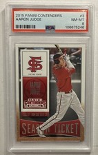 Panini 2015 Contenders Season Ticket Aaron Judge RC #3 PSA 8 Fresno St Baseball