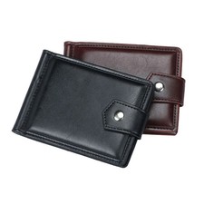 New Causal Small Men's Leather Wallet With Coin Pocket Money Clip 5 Credit Card